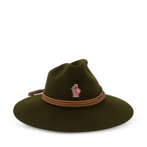 Moncler Grenoble Wool Hat — Green / Front view