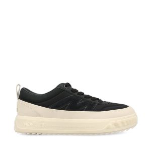 Moncler Altive Leather Sneakers — Black / Front view