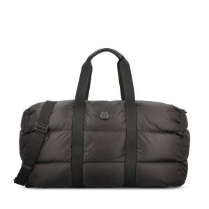 Moncler Tech Duffle Bag — Black / Front view