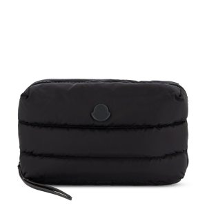 Moncler Caradoc Wash Bag — Black / Front view