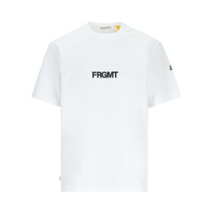 Moncler x Fragment Graphic Cotton T-Shirt — White / Front view
