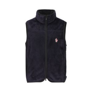 Moncler Grenoble Stretch Gilet — Blue / Front view