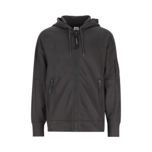 C.P. Company Diagonal Raised Fleece Lens Zip Hoodie