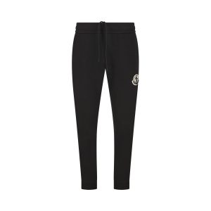 Moncler Cotton Trousers — Black